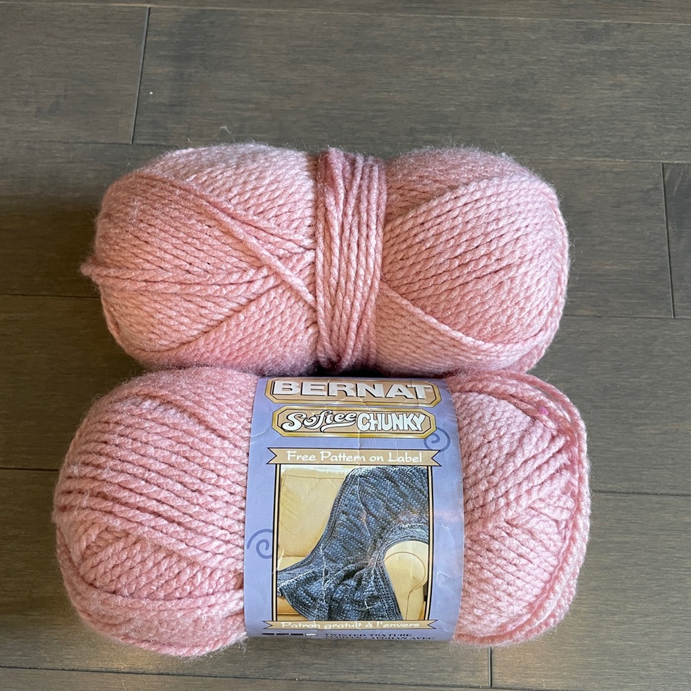 Bernat Softee Chunky Yarn Pink